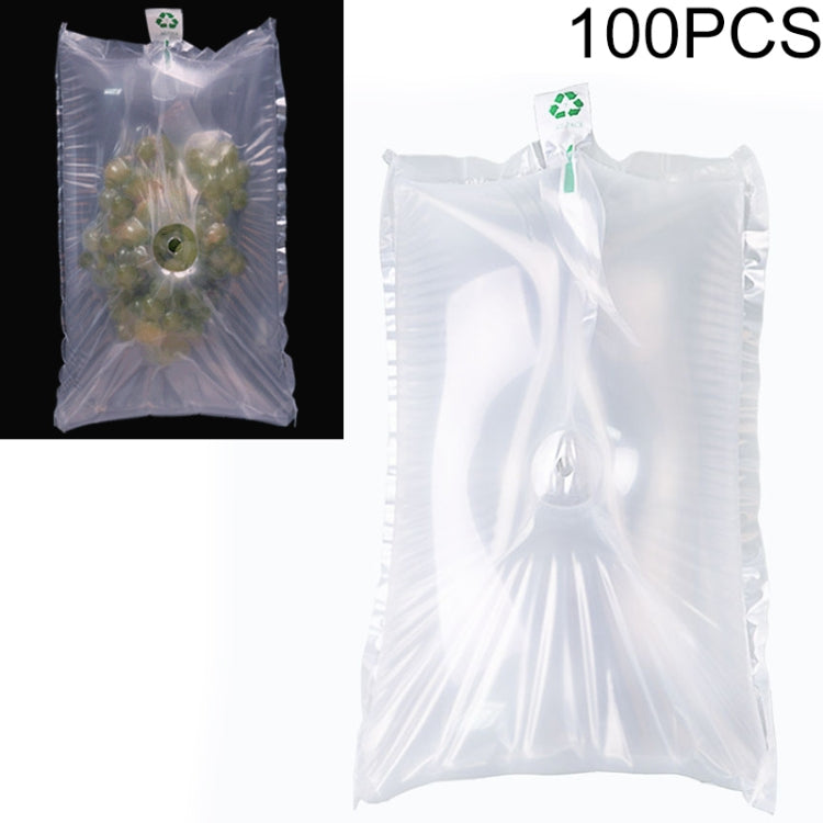Clear inflatable fruit protective bag for storage, 100-pack