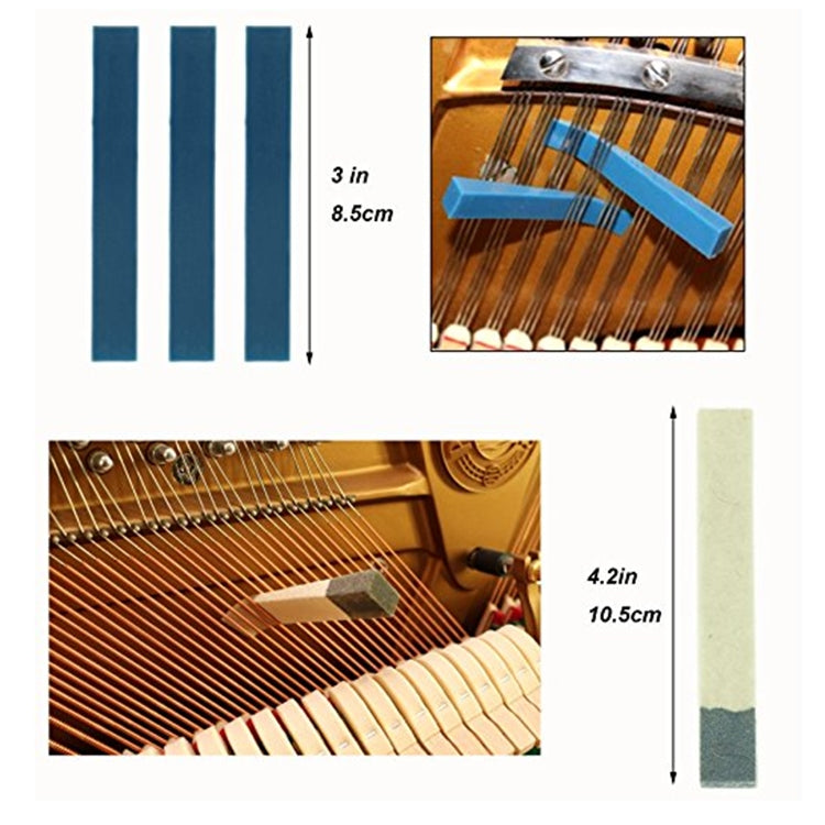 Tuning wrench set sizing diagram with 3 in and 4.2 in measurements