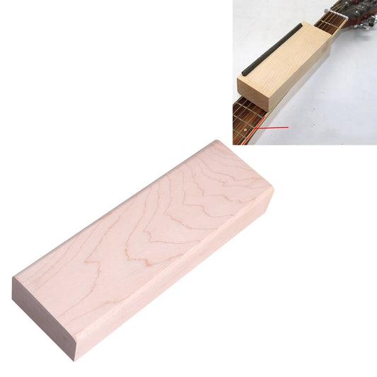 Fret edge trimming file tool with light wooden handle and metal abrasive strip