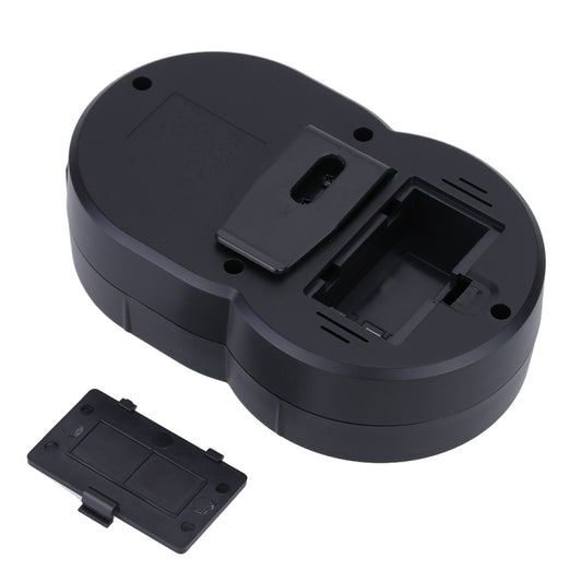 JOYO JA-02 mini guitar amp rear panel with battery door and mounting cutout