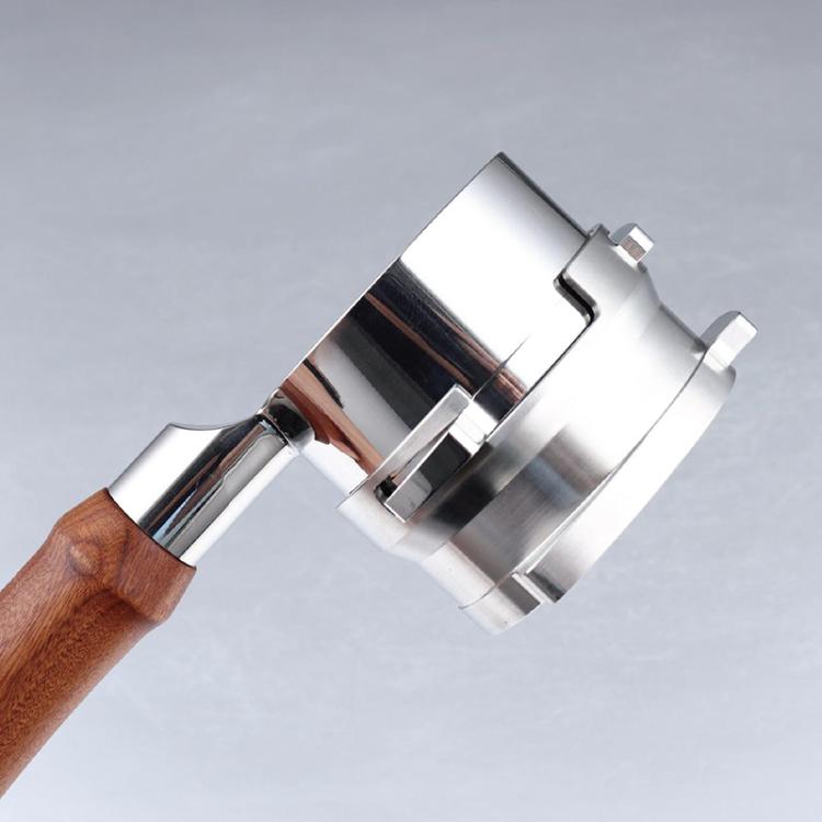 54mm stainless steel dosing funnel ring with mounting clamp