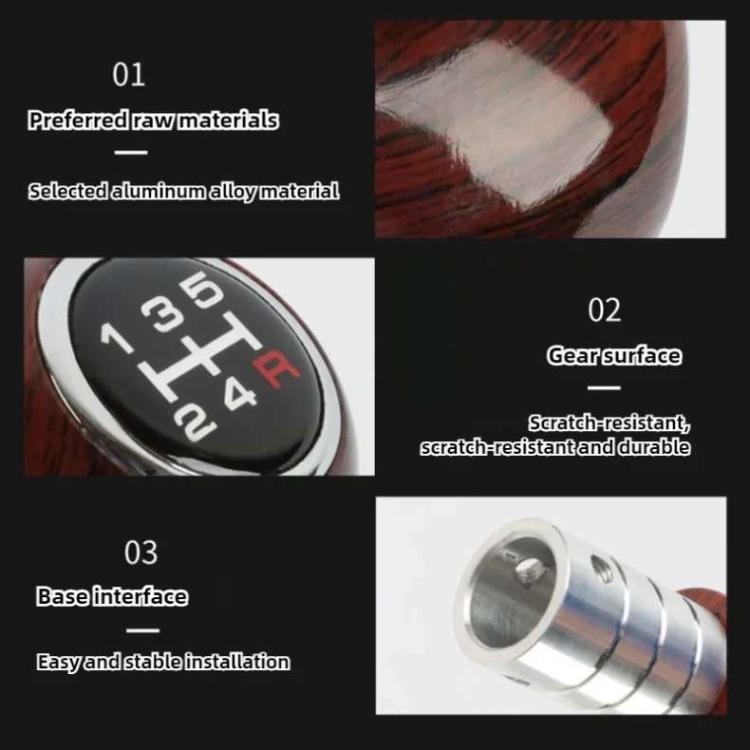 Car gear shift knob top and metal base close-up with black gear indicator dial