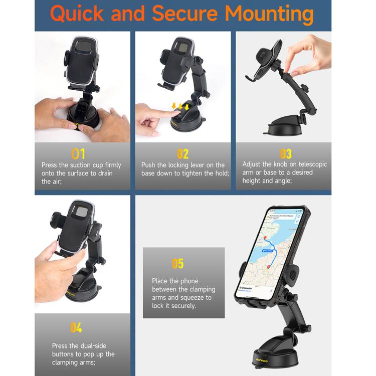 Ulefone UAN15 Armor Mount Car / Desk Phone Holder, Standard Model, UAN15