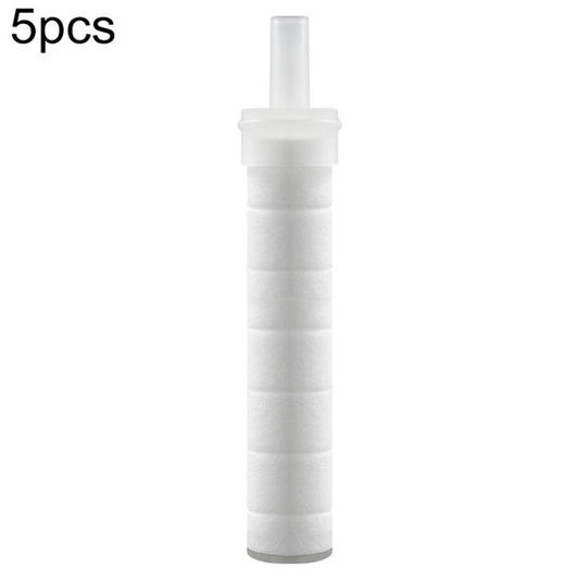 5pcs/Set Shower Head PP Cotton Skin Beautifying Water Filter Cartridge, 16.5 x 2.6cm