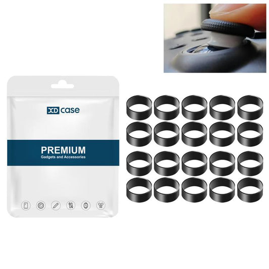 Black joystick silicone protectors set with white retail package, 20 pack accessories