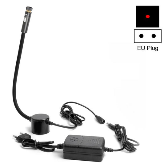 Magnetic hose work light with EU plug, red dot laser beam.