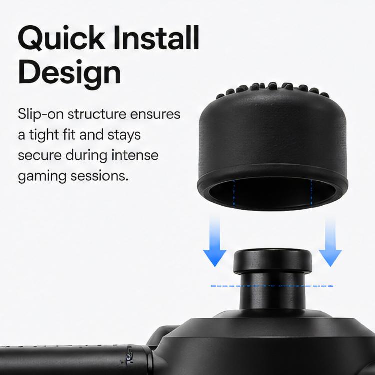 Silicone thumb grip cap with snug slip-on fit for game controller