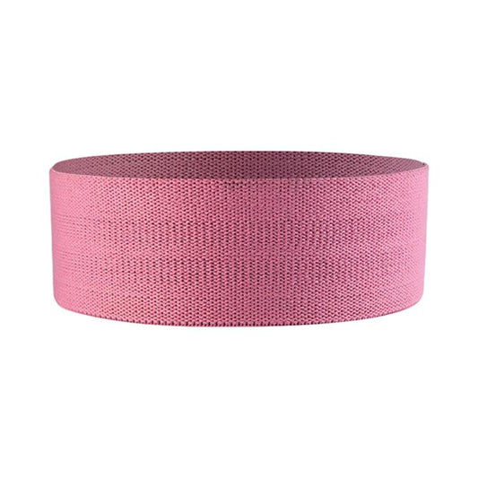 Pink knitted resistance band roll, wide high-elasticity loop