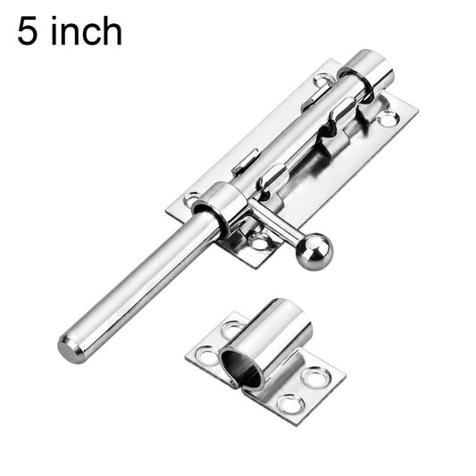 304 Stainless Steel Ball Handle Slide Bolt Latch Door Lock with Lock Hole, 4 inch, 5 inch, 6 inch, 8 inch, 10 inch, 12 inch, 14 inch, 16 inch, 18 inch, 20 inch 12 Core, 20 inch 14 Core, 24 inch, 32 inch