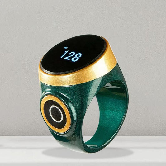 S9 Adjustable Size Button Smart Bluetooth Prayer Ring Counter, S9 (Wine Red), S9 (Rose Gold), S9 (Emerald), S9 (Purple)