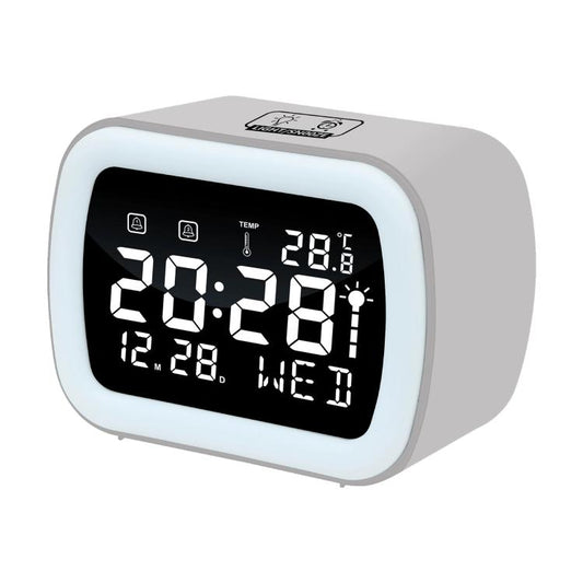 DS-5801 LED Smart Temperature Display Electronic Digital Clock with Night Light