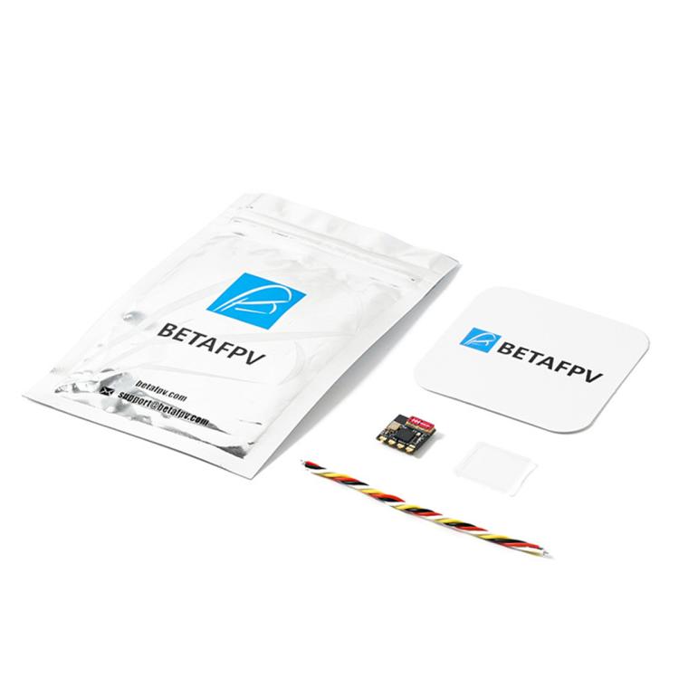 BETAFPV ELRS Lite receiver module kit with small PCB, wires, and two plastic bags