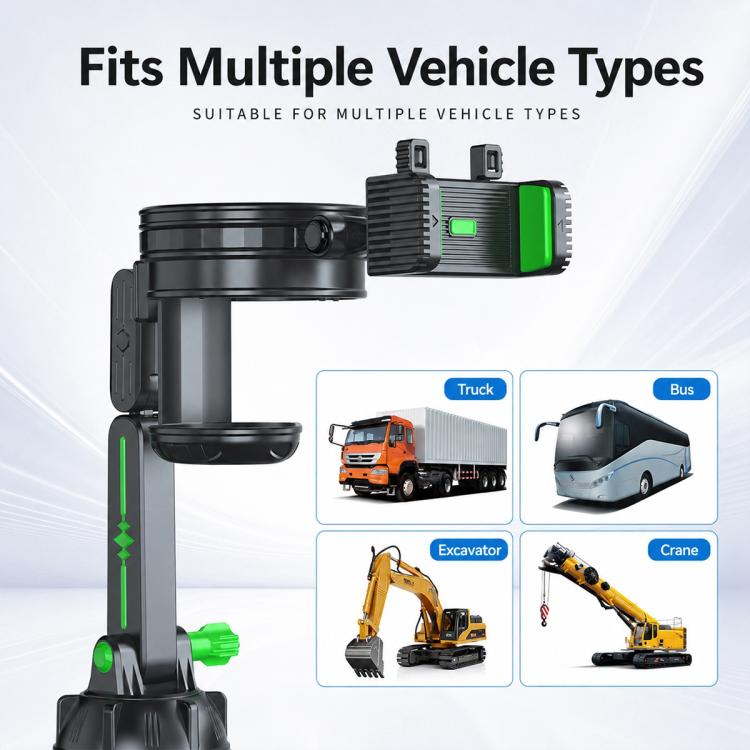 Car Dashboard / Windshield Suction Cup Phone and Water Cup Holder, Extension Rod, Short Rod