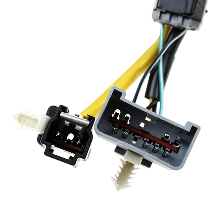 Steering wheel airbag clock spring spiral cable connector block and wire harness