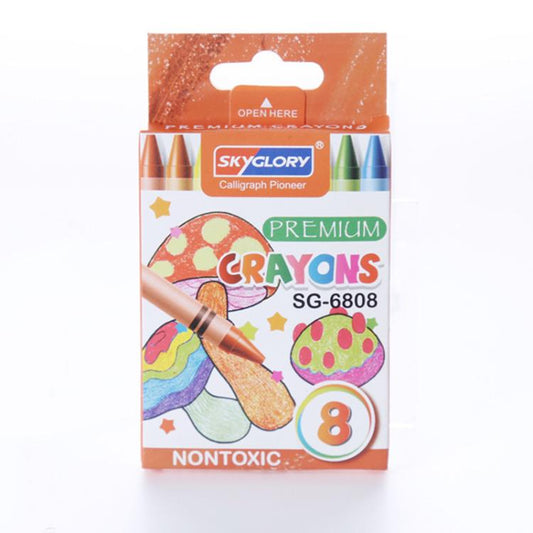 Children Mushroom Crayons Non Toxic Oil Pastels, 8 Colors, 12 Colors, 24 Colors