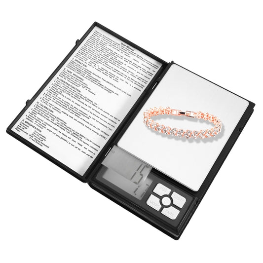 MH-1108 Notebook Shape High Precision Electronic Diamond Gold Jewelry Scale (0.01g~500g), Excluding Batteries, MH-1108 500g