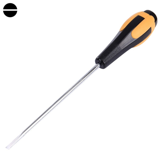 WLXY slot screwdriver with yellow-and-black handle, 150mm long flat tip