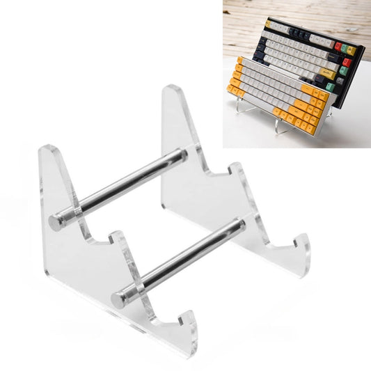YX003-2 Double Layer Transparent Acrylic Detachable Keyboard Stand, YX003-2