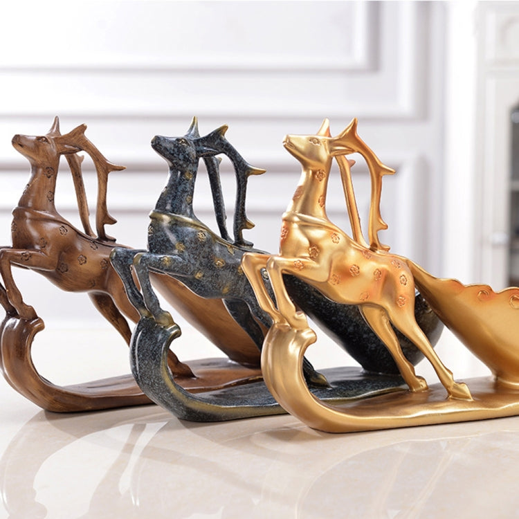 Creative Sika Deer Shape Wine Shelf Drain Rack Bottle Holder Living Room Ornaments Gift