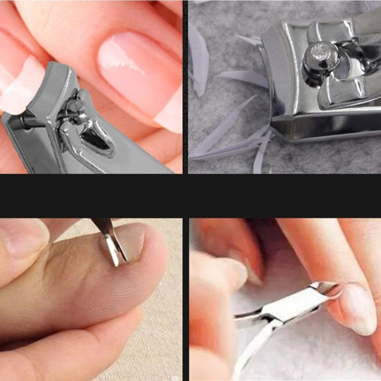 Close-up of nail care tools: ear pick and grooming tips used on skin and nails