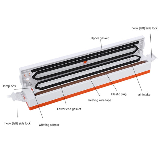 Sealing Film Roll Film PP Material Transparent Seal Film Cup, Vacuum Sealing Machine, EU Plug, US Plug