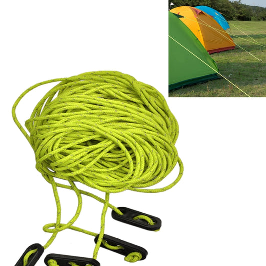 Naturehike NH15A001-G Outdoor Camping 4*4 Tent Awning Reflective Rope Runners Guy Line Cord Paracord, Random Color Delivery, Tent Reflective Rope Green, Tent Reflective Rope Red