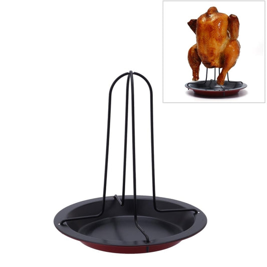 Outdoor camping Carbon Steel Upright Chicken Roaster Rack, Roaster Rack