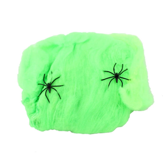 Halloween Props Cotton Yarn Spider Webs, Random Color Delivery, Spider