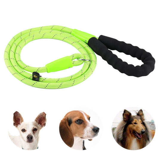 Pet Dog Training Traction Rope Reflective Light Leash with Bold Handle, Training Traction Rope
