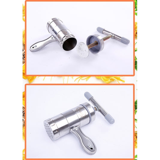 Household Stainless Steel Manual Pasta Machine Hand Pressure Noodle Machine Noodle Maker with 5 Models, Pressure Noodle Maker