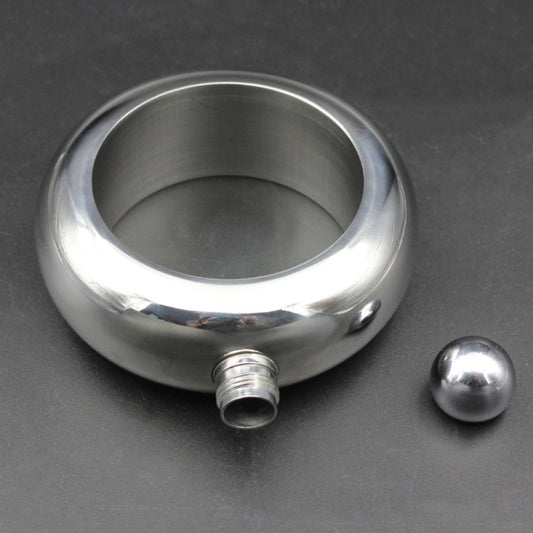 Fashion Creative 100ML Thickened Stainless Steel Bracelet Jug 3.5 Oz, Silver