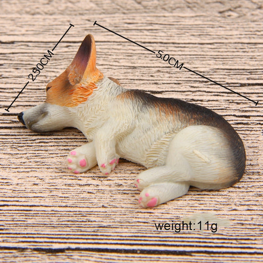 Home Decoration Lovely Rrunk on Sleep Corgi 3D Magnetic Buckle Fridge Paste, Corgi Magnetic