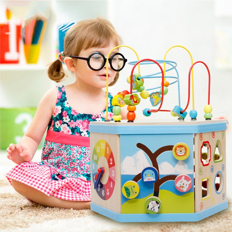 Multi-functional Wooden Gaming Treasure Box Toy, Multi-functional