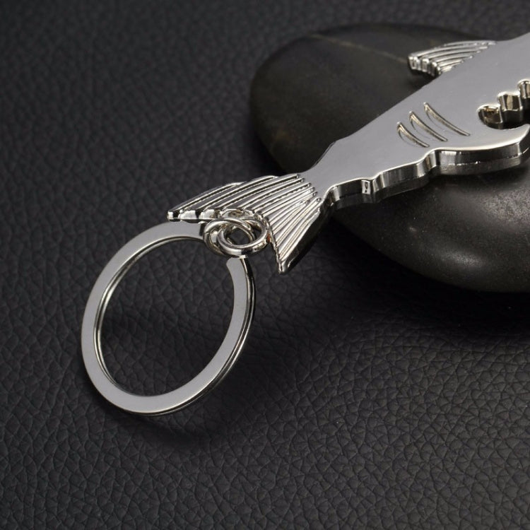5 PCS Multi-function Shark Bottle Opener Key Chain Car Key Pendant, Size: 13.5x3cm, Shark shape