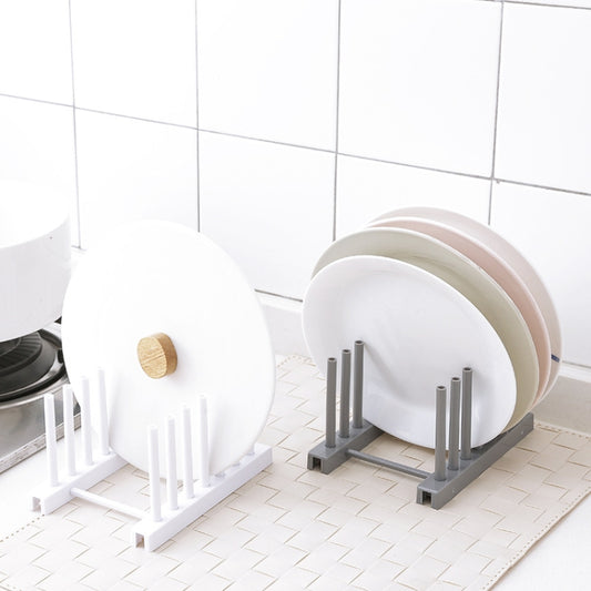 3 PCS Multi-function Kitchen Removable Plastic House Dish Rack Shelves, Random Color Delivery, Dish Rack Shelves