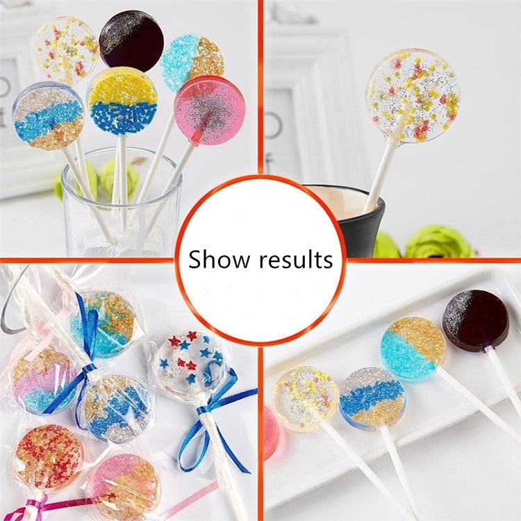 12-Capacity DIY Silicone Chocolate Molds(Lollipop Shape), Lollipop Shape, Cherry Blossoms Shape, Cow Shape