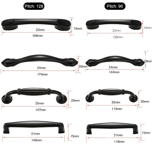 6225A-64 Simple Cabinet Door Handle Drawer Wardrobe Zinc Alloy Handle, 6225A-64