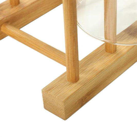 Solid Wood Dish Drip Rack Plate Holder, Size: 30x12x10cm, 6 Grid