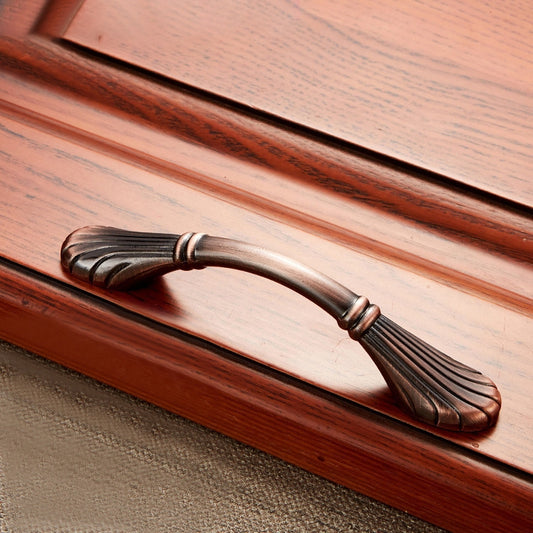 6029-96 Solid Wood Furniture Cabinet Handle Red Bronze Handles, 6029-96