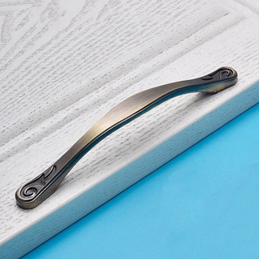 4041-128 Green Ancient Zinc Alloy Cabinet Handle Pitch: 128mm, 4041-128 Green Ancient