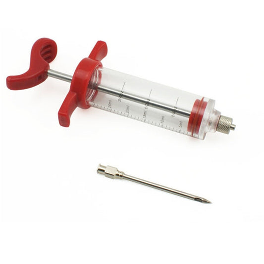 Creative Kitchen Tools Condiment Syringe Turkey Needle Barbecue Sauce Syringes Cooking Tools, Plastic Marinade Injector