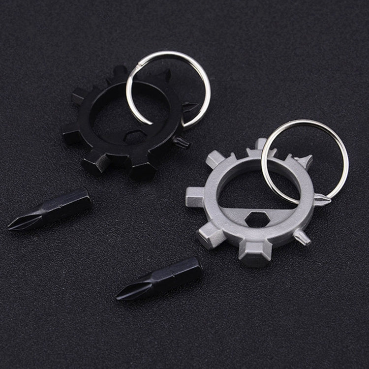Multi-function Portable Outdoor Key Chain Screwdriver Bicycle Repair Tools, Screwdriver (Silver), Screwdriver (Black)