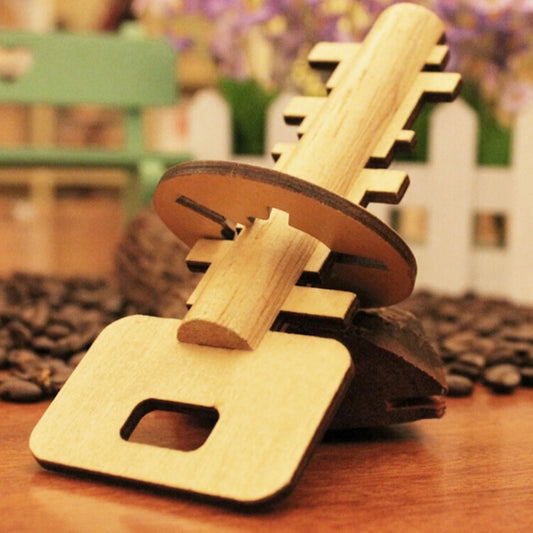 Removable Wooden Puzzle Education Toys for Children Intelligence Toy Lock Unlock Key, YSS-5698
