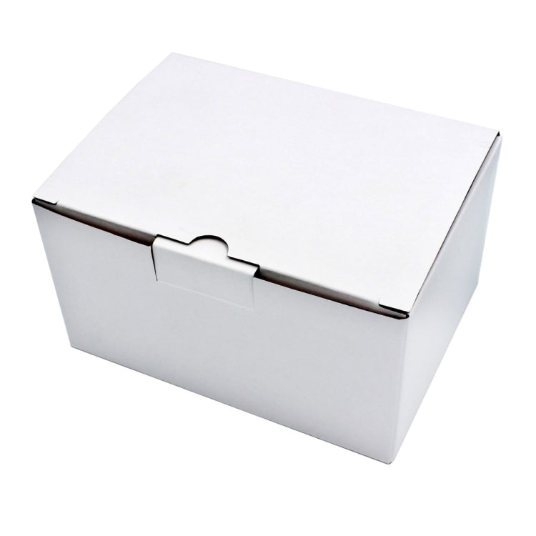 White product packaging box for a solar panel battery charger kit
