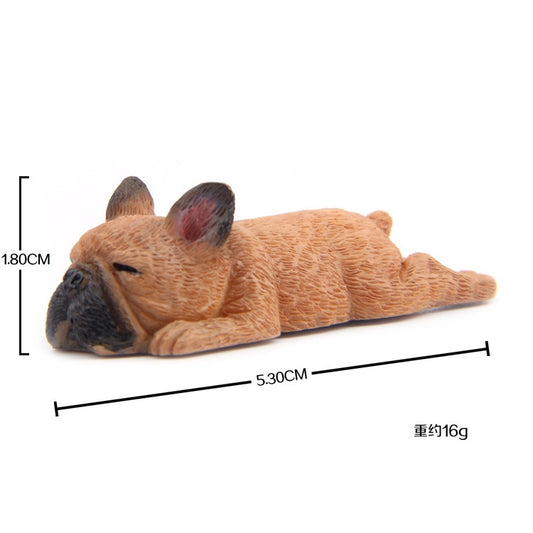 Home Decoration Lovely Rrunk on Sleep French Bulldog 3D Magnetic Buckle Fridge Paste, French Bulldog Magnetic