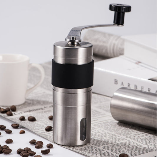 Portable Conical Burr Mill Manual Stainless Steel Hand Crank Coffee Bean Grinder, Capacity: 30g, Capacity: 30g