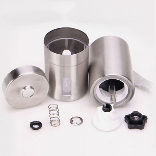 Portable Conical Burr Mill Manual Stainless Steel Bean Pepper Hand Crank Coffee Grinder, Gift Box Package, Coffee Bean Grinder