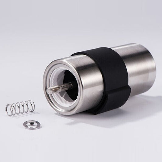 Portable Conical Burr Mill Manual Stainless Steel Hand Crank Coffee Bean Grinder with Silicone Ring, Capacity: 40g, Capacity: 40g