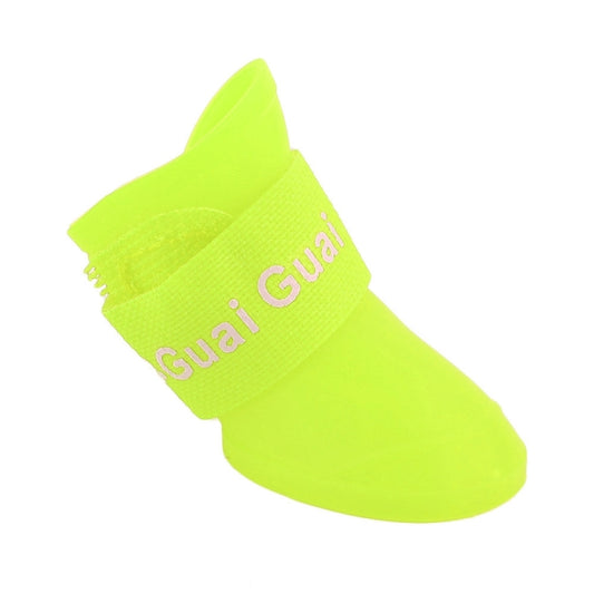 Lovely Pet Dog Shoes Puppy Candy Color Rubber Boots Waterproof Rain Shoes, S, Size: 4.3 x 3.3cm, Size: S 4.3 x 3.3cm S, Size: 4.3 x 3.3cm, Size: S 4.3 x 3.3cm