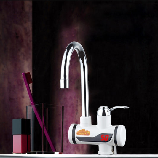 3s Fast Heat Electrothermal Rotatable Faucet Water Tap with Digital Display, 220V, Size: L, Digital Display / Size: L